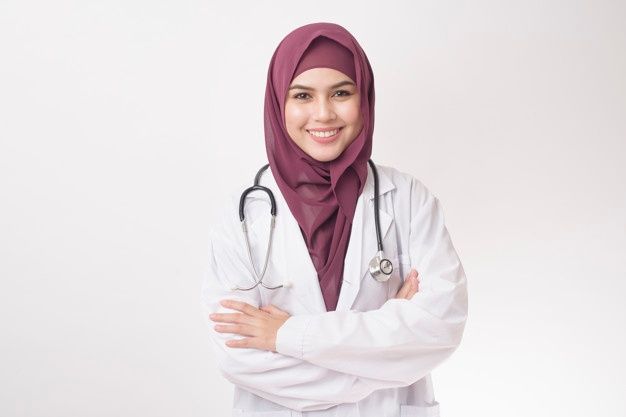 female muslim abaya doctors testamonial otology services kpk